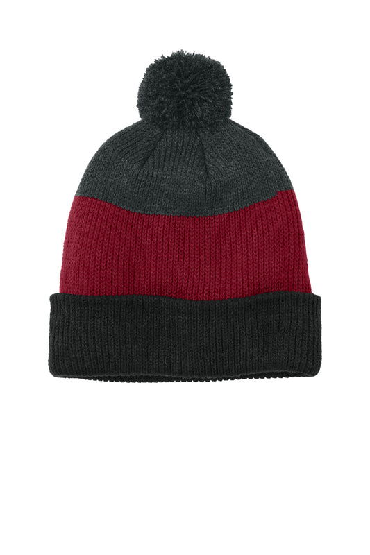 Port Authority ® Cozy Striped Pom Beanie C979