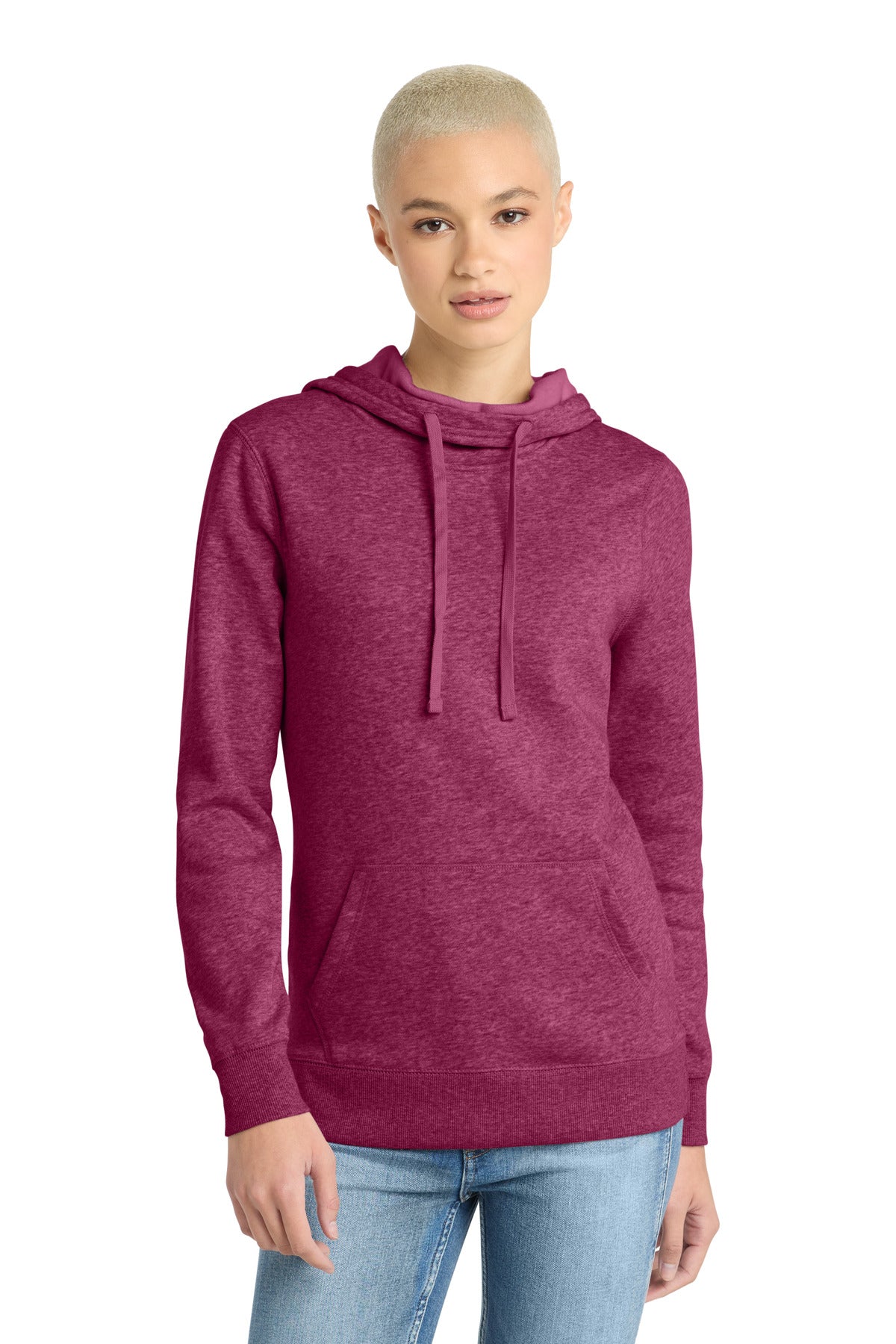 District ® Women's Lightweight Fleece Hoodie. DM493