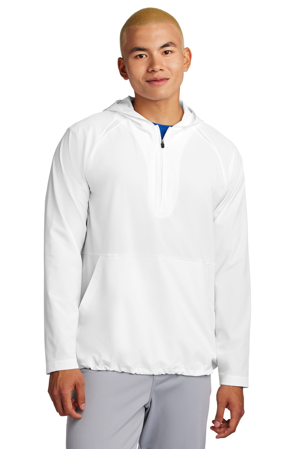 Sport-Tek ® Repeat 1/2-Zip Long Sleeve Hooded Jacket JST488