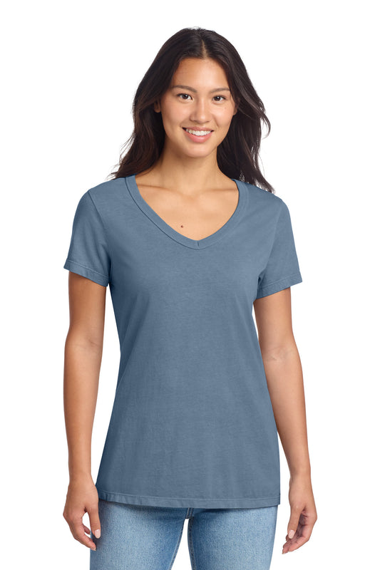 Port & Co ™ Women's Beach Wash ® Garment-Dyed V-Neck Tee LPC099V
