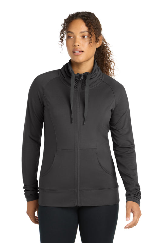Sport-Tek ® Women's Sport-Wick ® Stretch Full-Zip Jacket. LST852