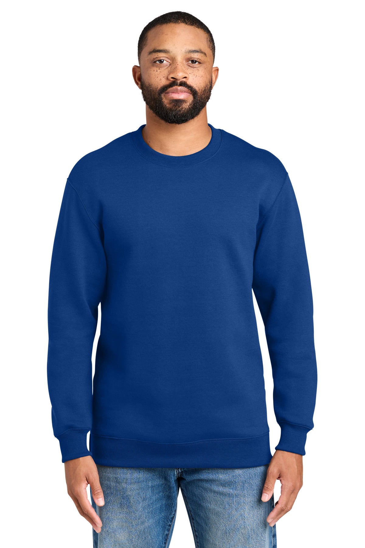 Port & Co ® Foundation Fleece Pullover Crewneck Sweatshirt PC107