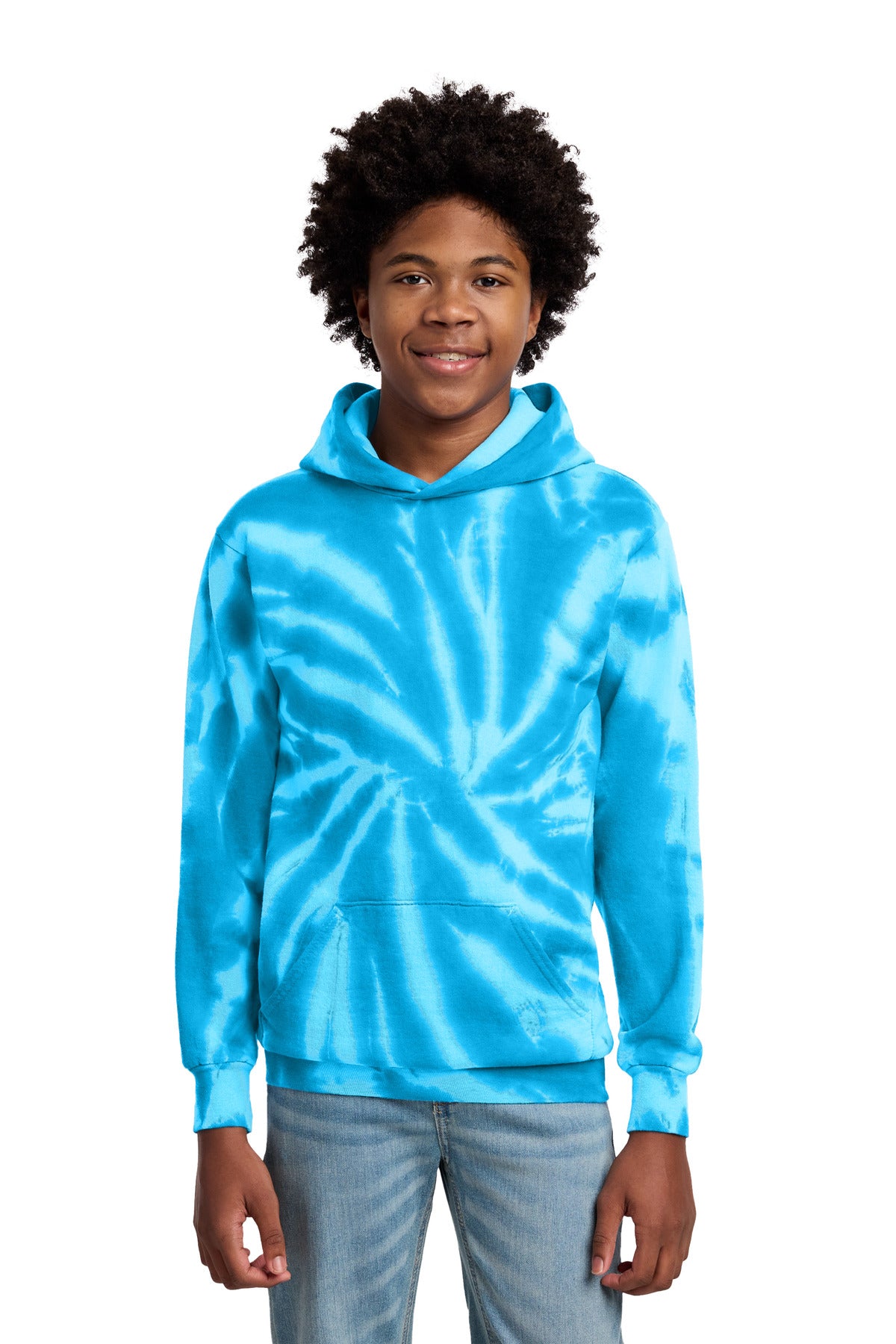Port & Co ™ Youth Tie-Dye Pullover Hooded Sweatshirt. PC146Y