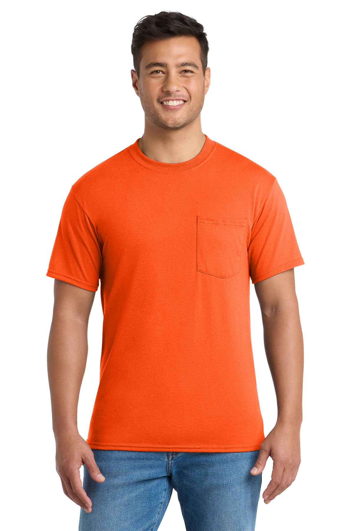 Port & Co ™ Tall Core Blend Pocket Tee. PC55PT