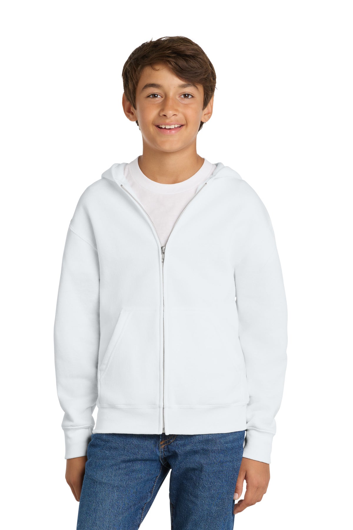 Port & Co ™ Youth Core Fleece Full-Zip Hooded Sweatshirt PC78YZH