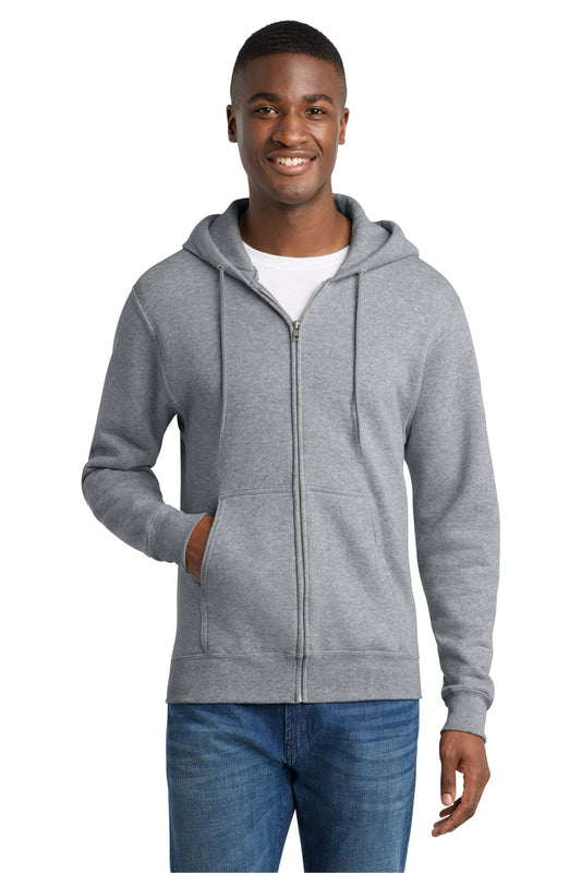 Port & Co ™ Core Fleece Full-Zip Hooded Sweatshirt. PC78ZH