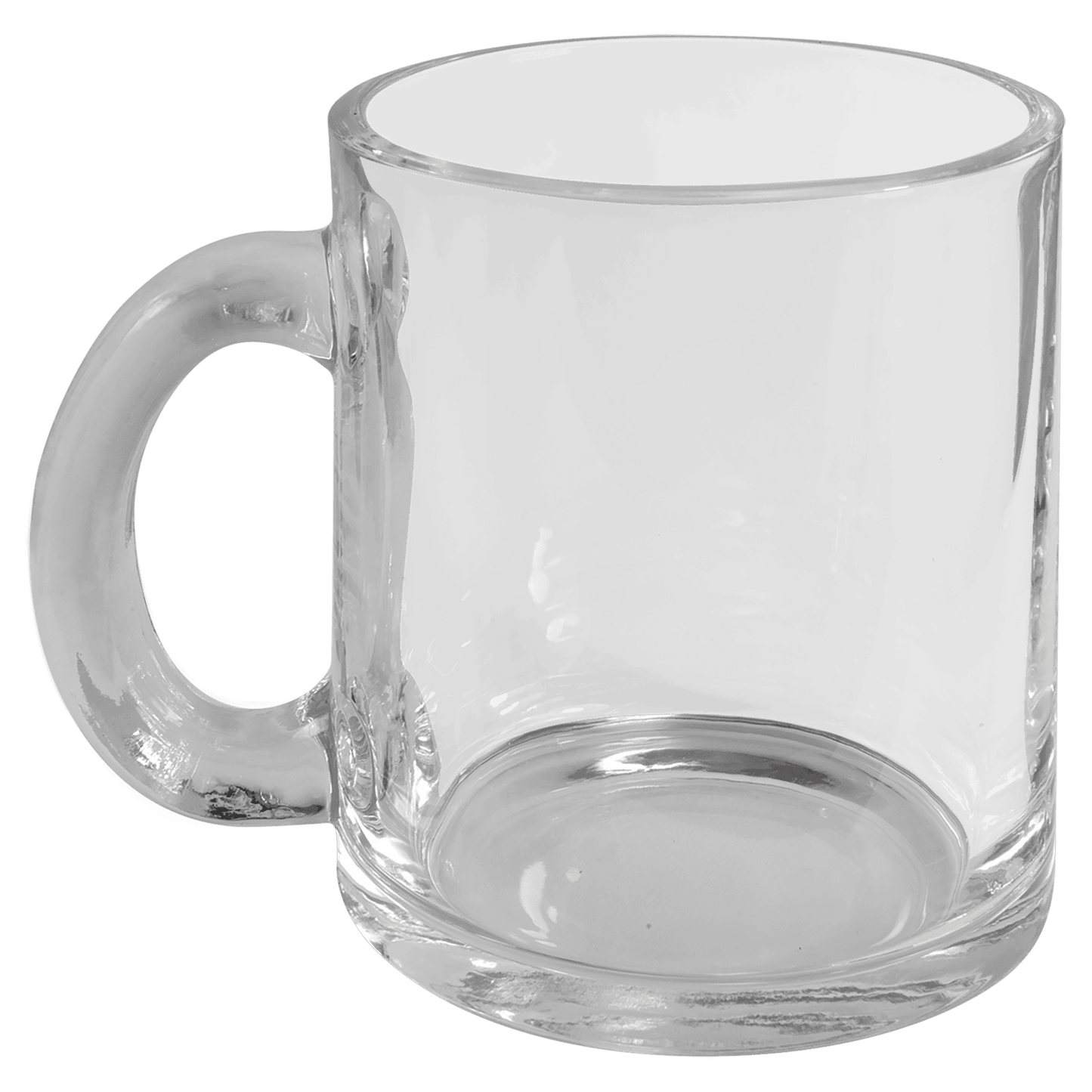 10 oz. Clear Glass Mug with Handle