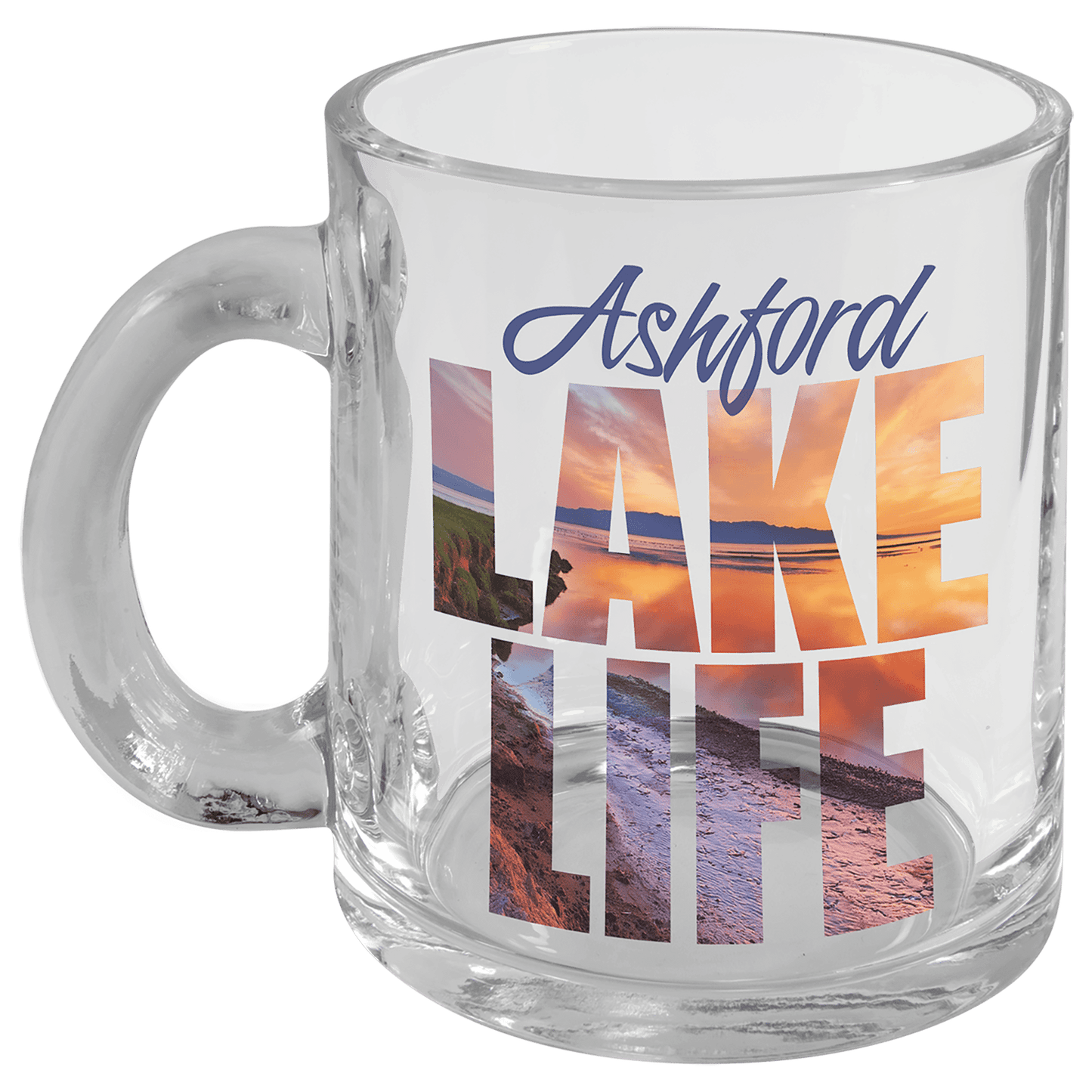 10 oz. Clear Glass Mug with Handle