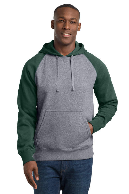 Sport-Tek ® Raglan Colorblock Pullover Hooded Sweatshirt. ST267