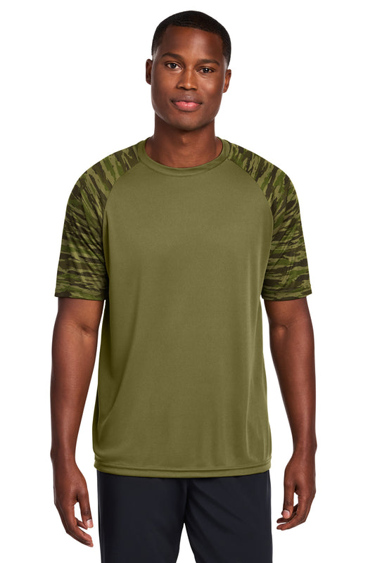 Sport-Tek ® Drift Camo Colorblock Tee ST376