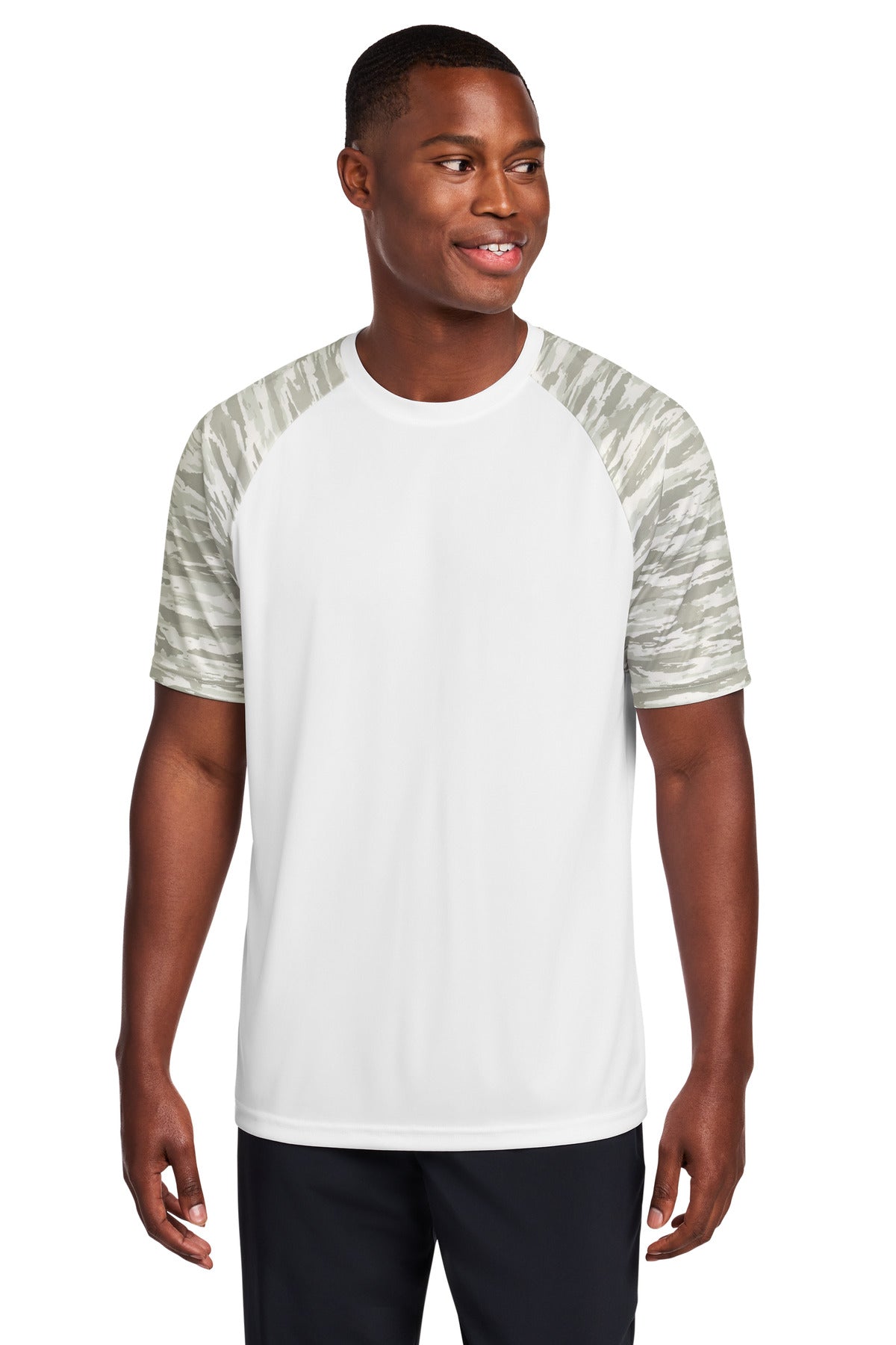 Sport-Tek ® Drift Camo Colorblock Tee ST376