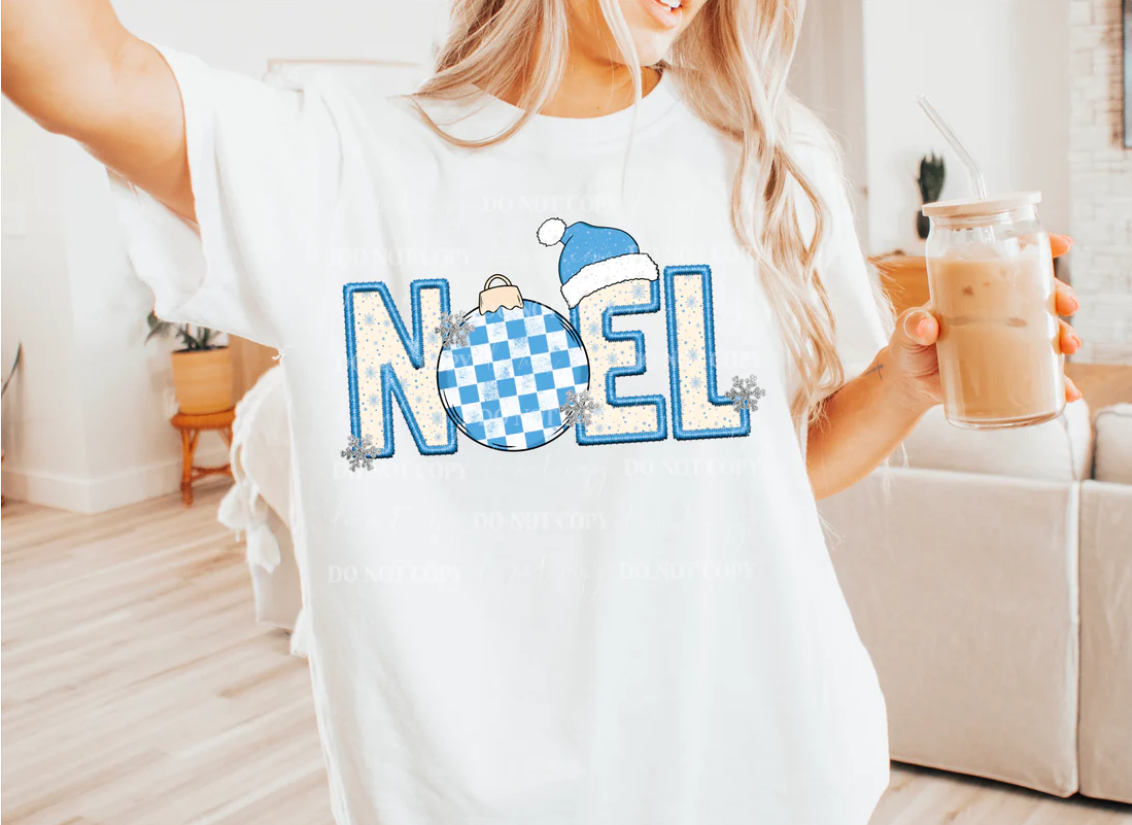 Noel: FAUX Embroidery - DTF (Direct to Film)