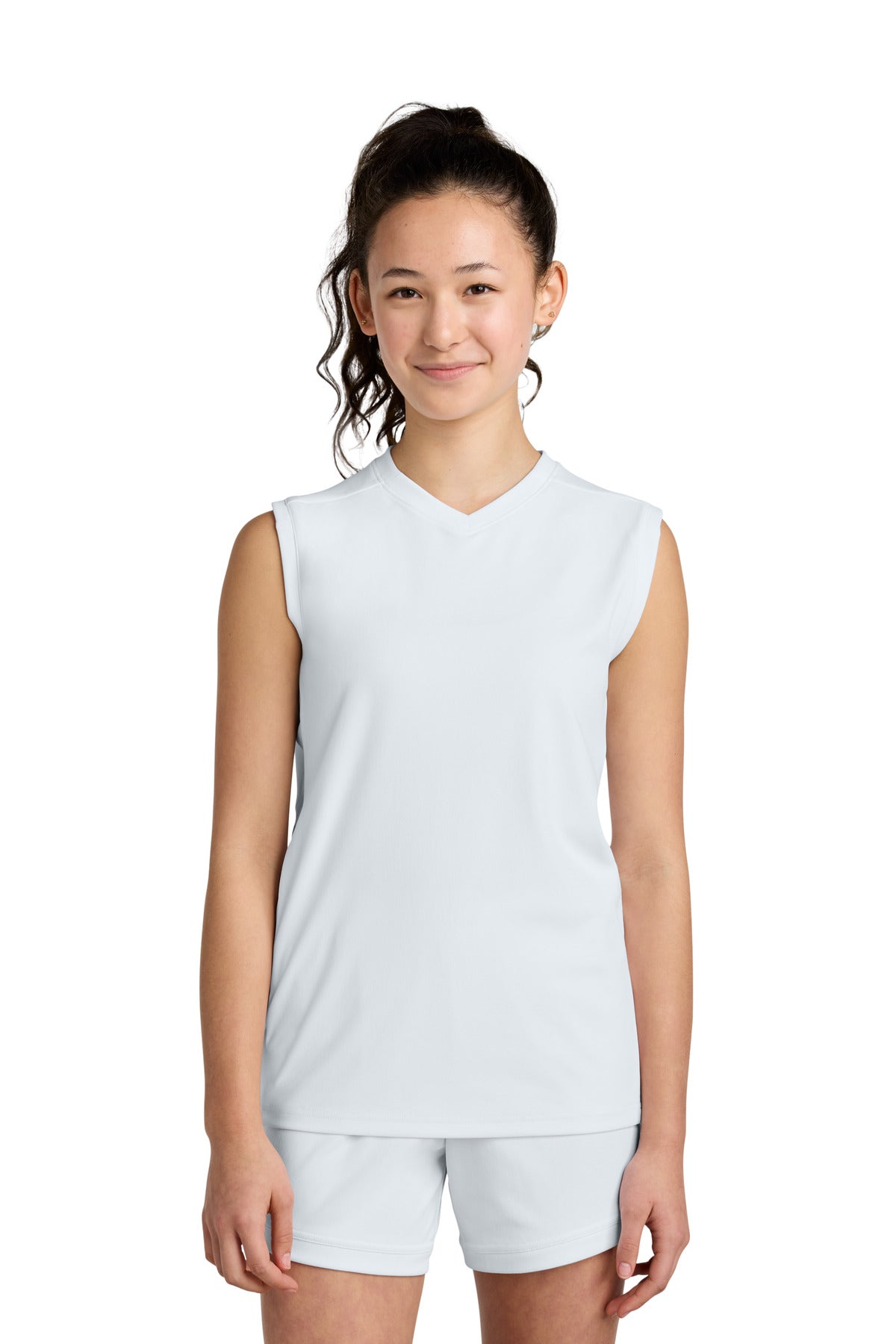 Sport-Tek ® Youth Club Sleeveless V-Neck YST441