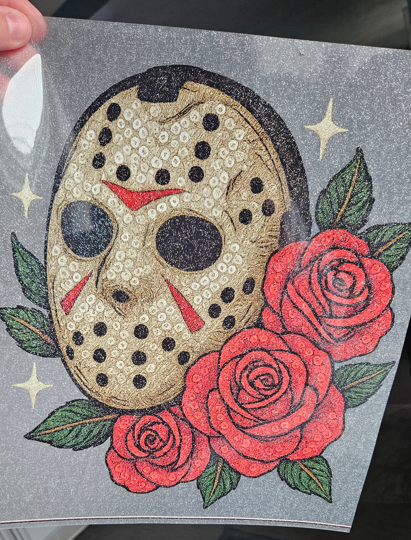 Jason Mask - Glitter DTF