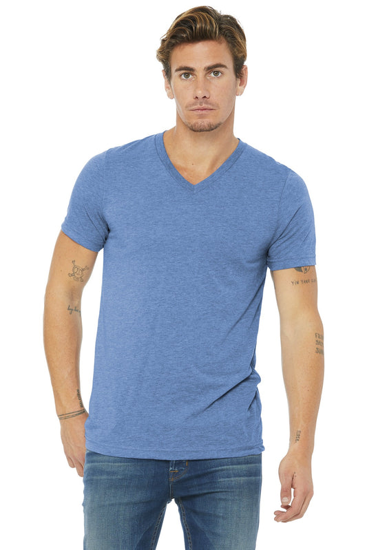 BELLA+CANVAS  ®  Unisex Triblend Short Sleeve V-Neck Tee. BC3415