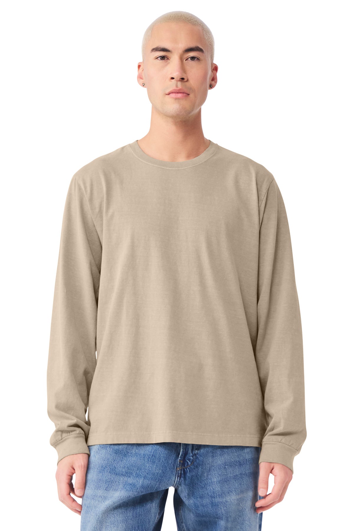 BELLA+CANVAS ®  Unisex Heavyweight Garment-Dyed Long Sleeve Tee BC4851GD