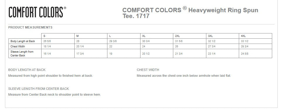 Comfort Colors ® Heavyweight Ring Spun Tee