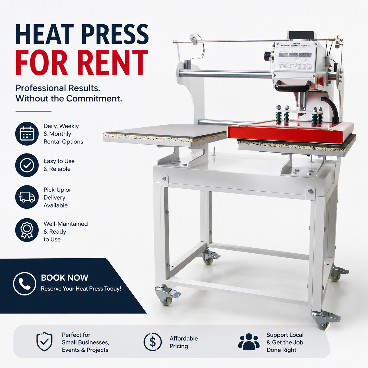 Heat Press Space Rental