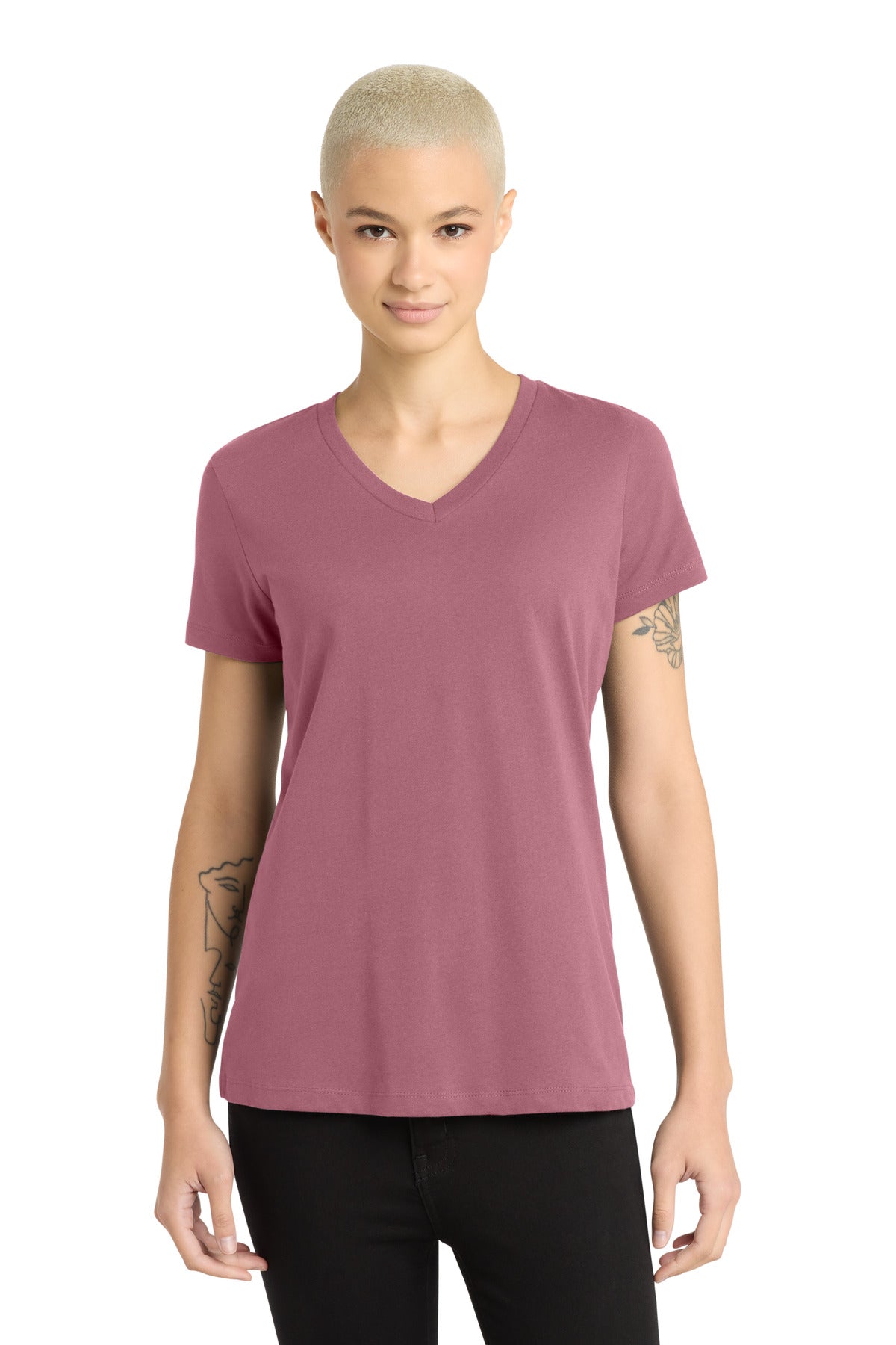 District ®  - Women's Perfect Weight ®  V-Neck Tee. DM1170L