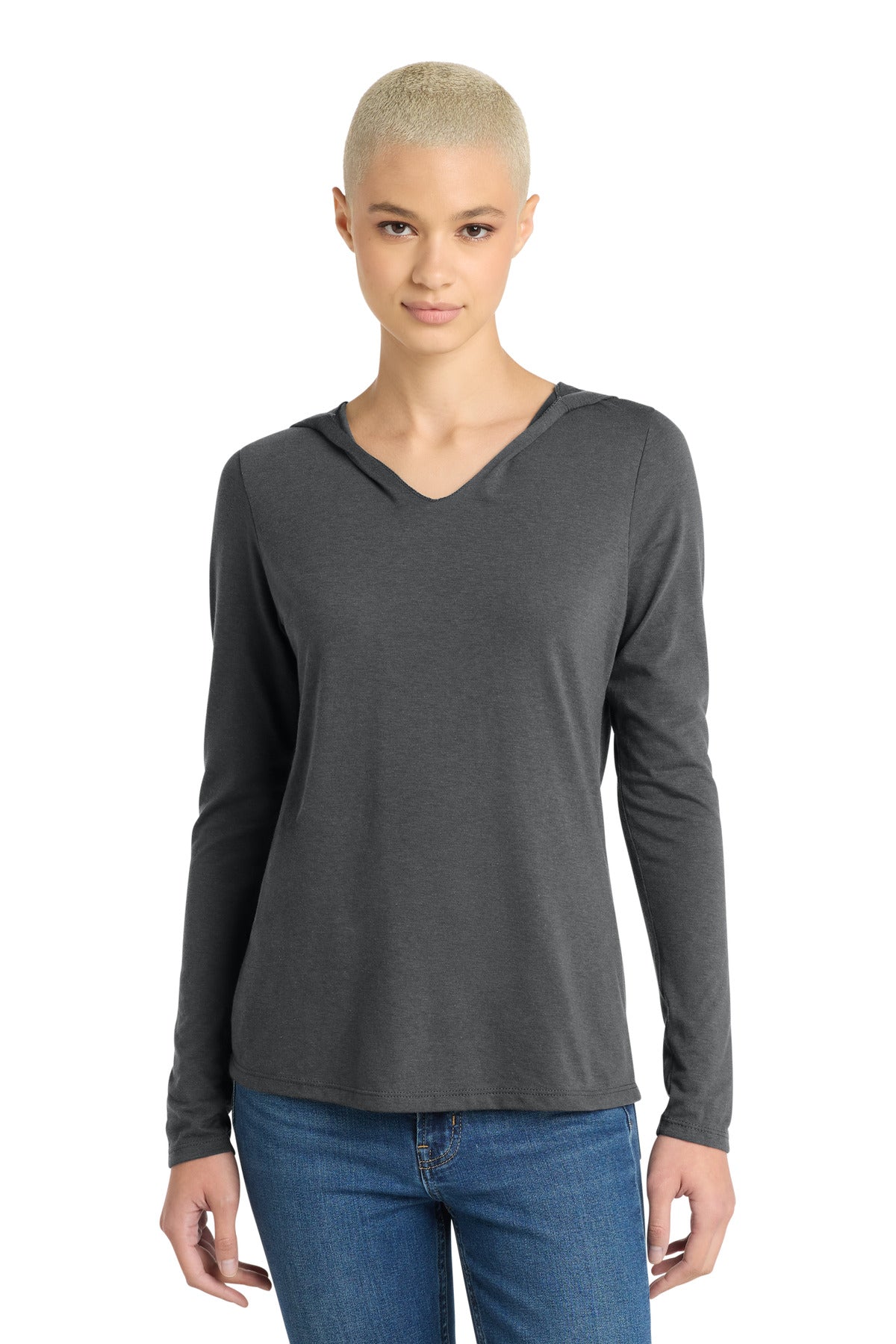 District ®  Women's Perfect Tri ®  Long Sleeve Hoodie. DM139L
