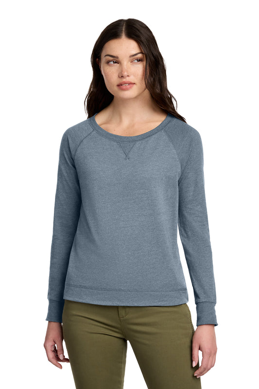 District ®  Women's Featherweight French Terry ™  Long Sleeve Crewneck DT672
