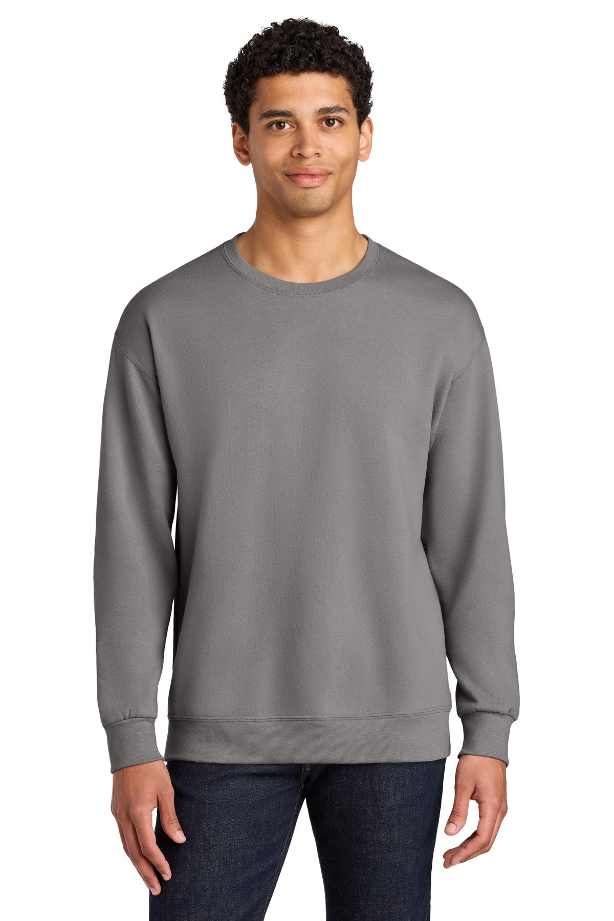 Jerzees Ultimate ™  Unisex CVC Ring Spun Crewneck Sweatshirt IC48M