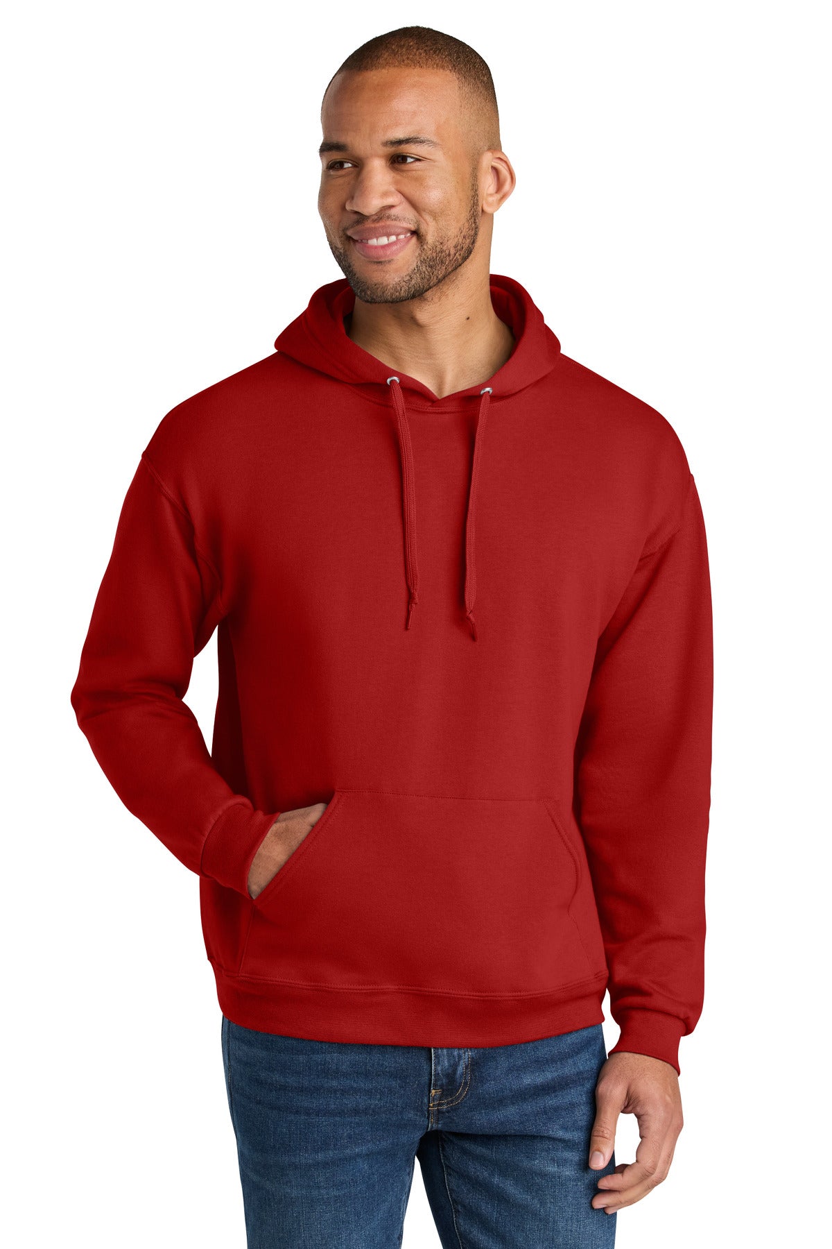 Jerzees Ultimate ™  Unisex CVC Ring Spun Hooded Sweatshirt IC49M