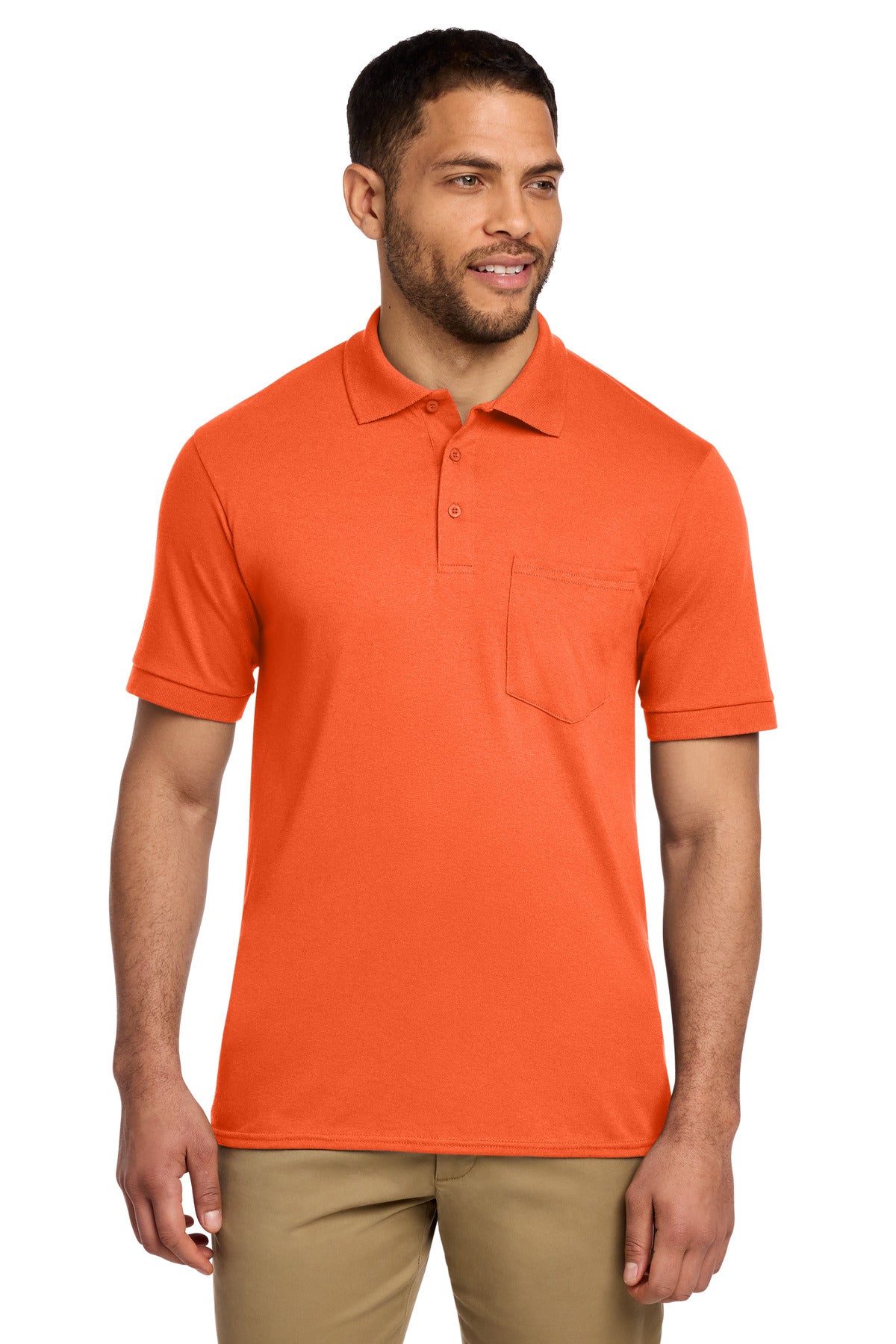 Port & Co ®  Core Blend Jersey Knit Pocket Polo. KP55P