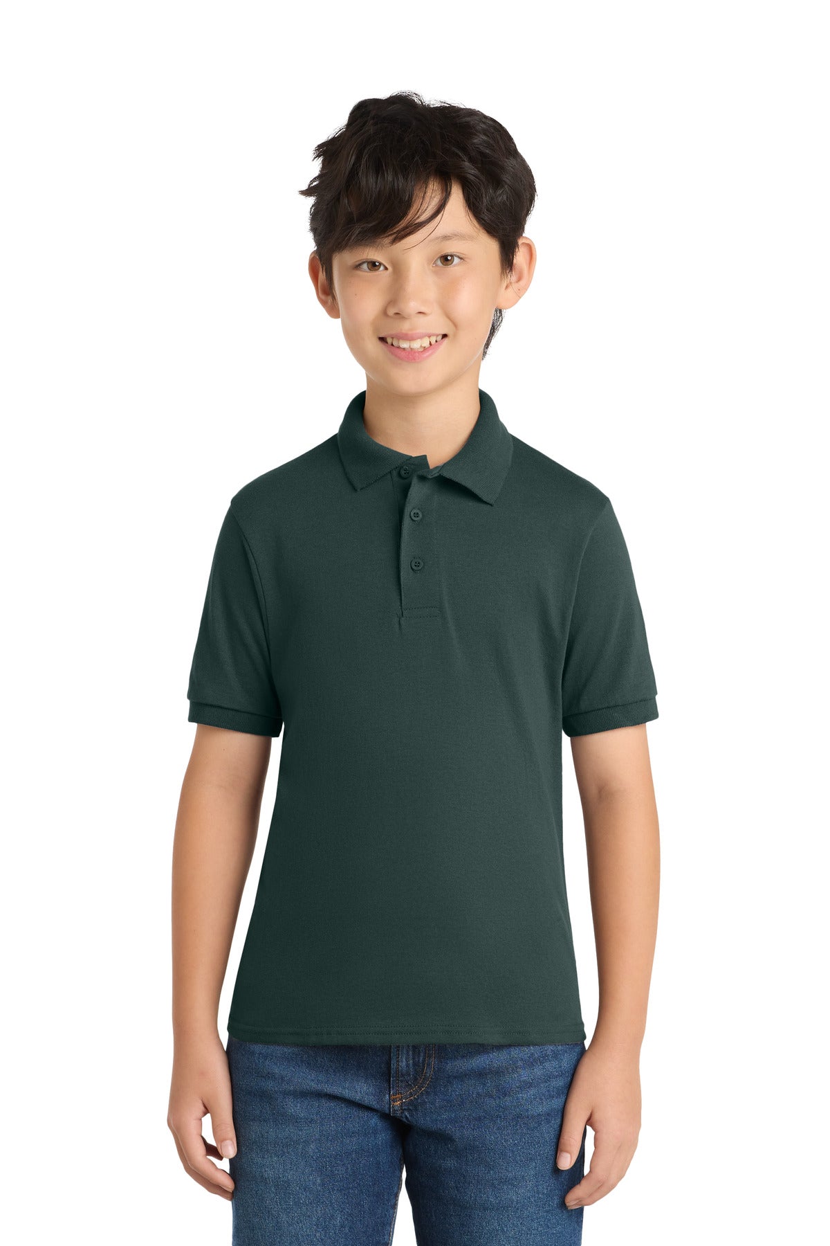 Port & Co ®  Youth Core Blend Jersey Knit Polo. KP55Y