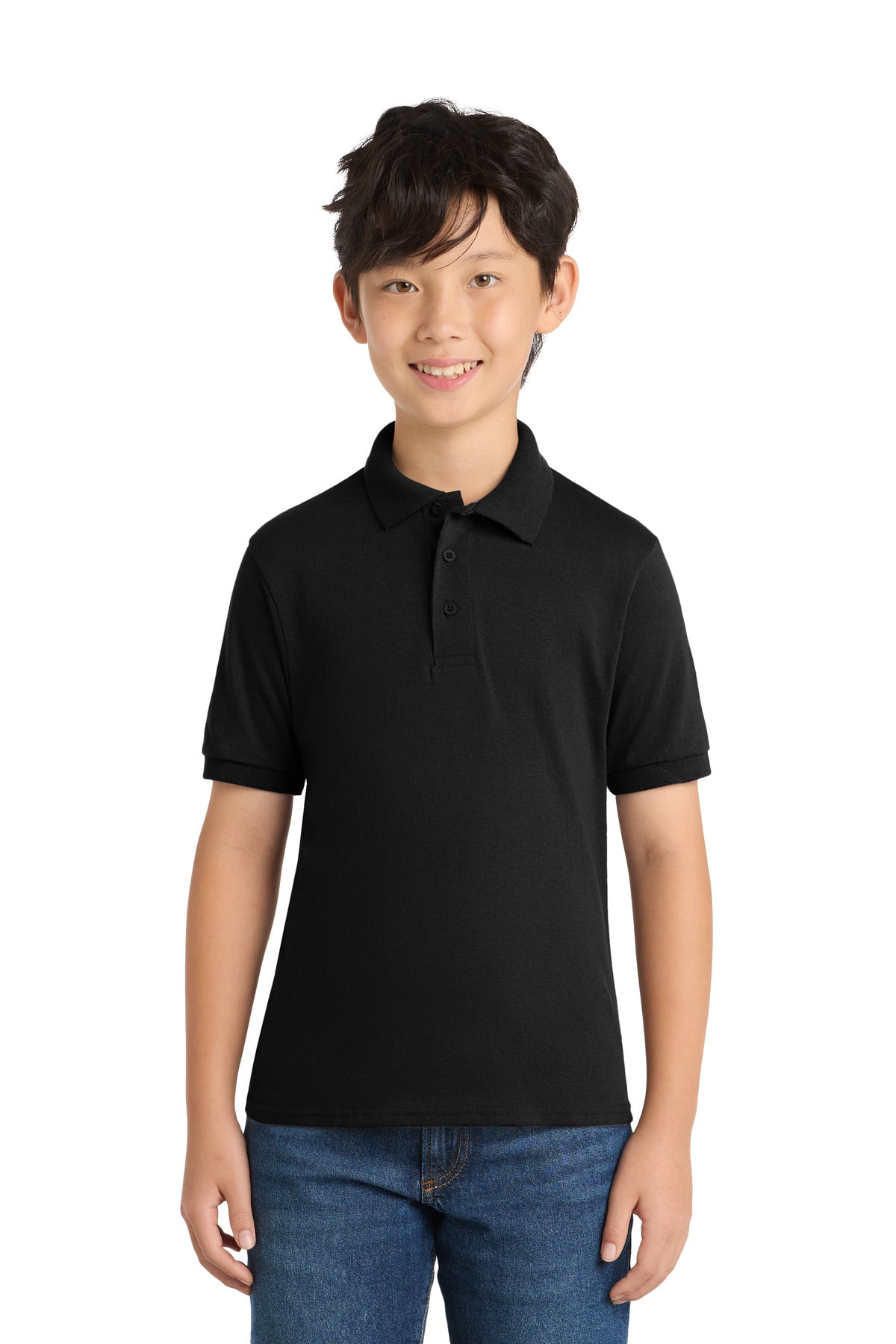 Port & Co ®  Youth Core Blend Jersey Knit Polo. KP55Y