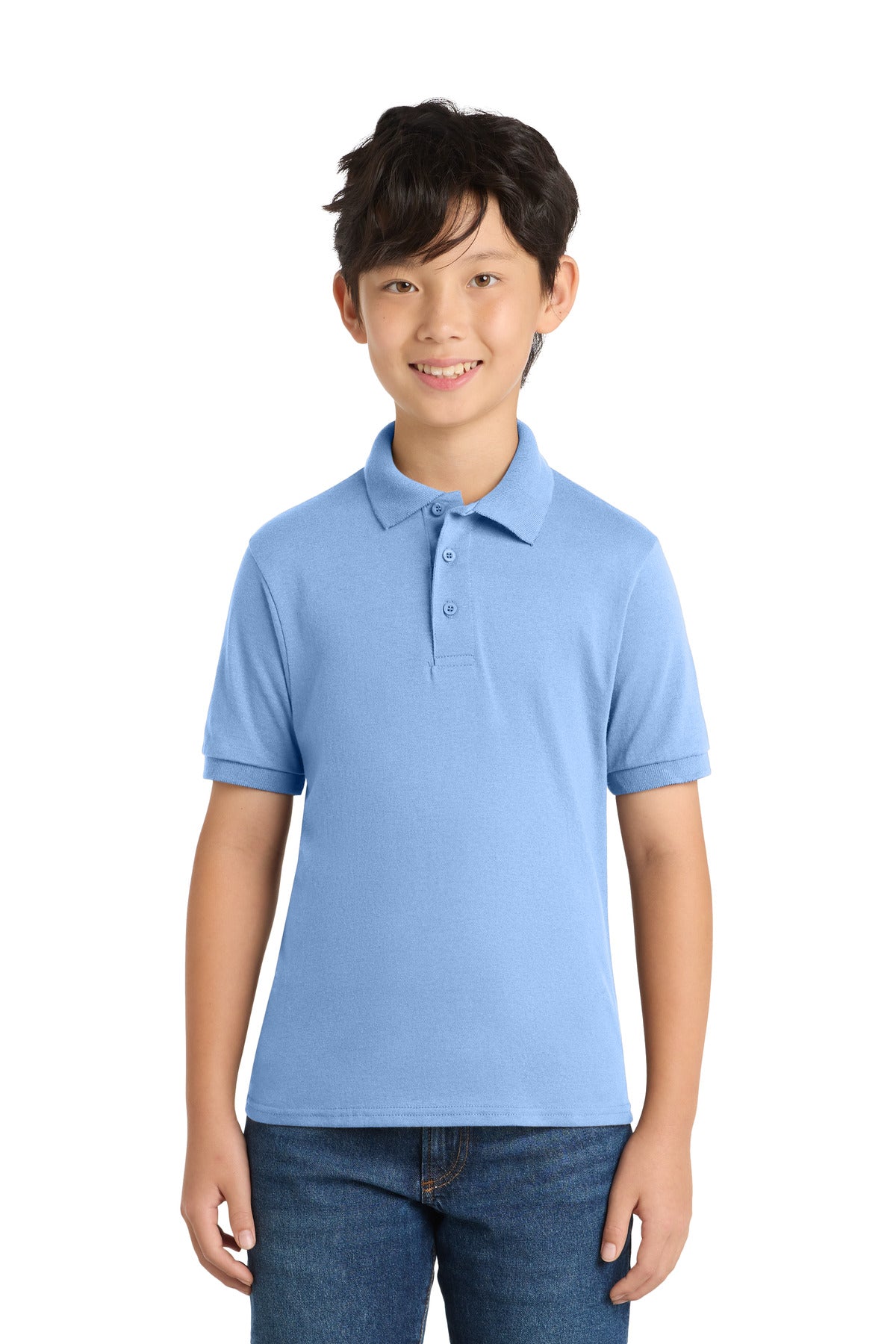 Port & Co ®  Youth Core Blend Jersey Knit Polo. KP55Y