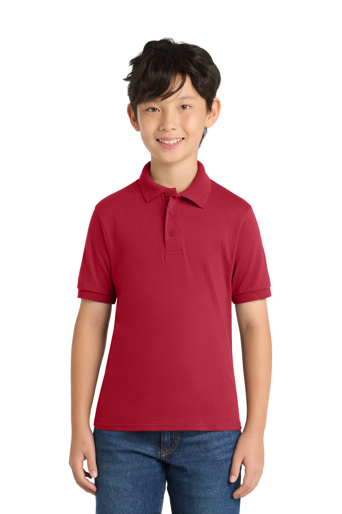 Port & Co ®  Youth Core Blend Jersey Knit Polo. KP55Y