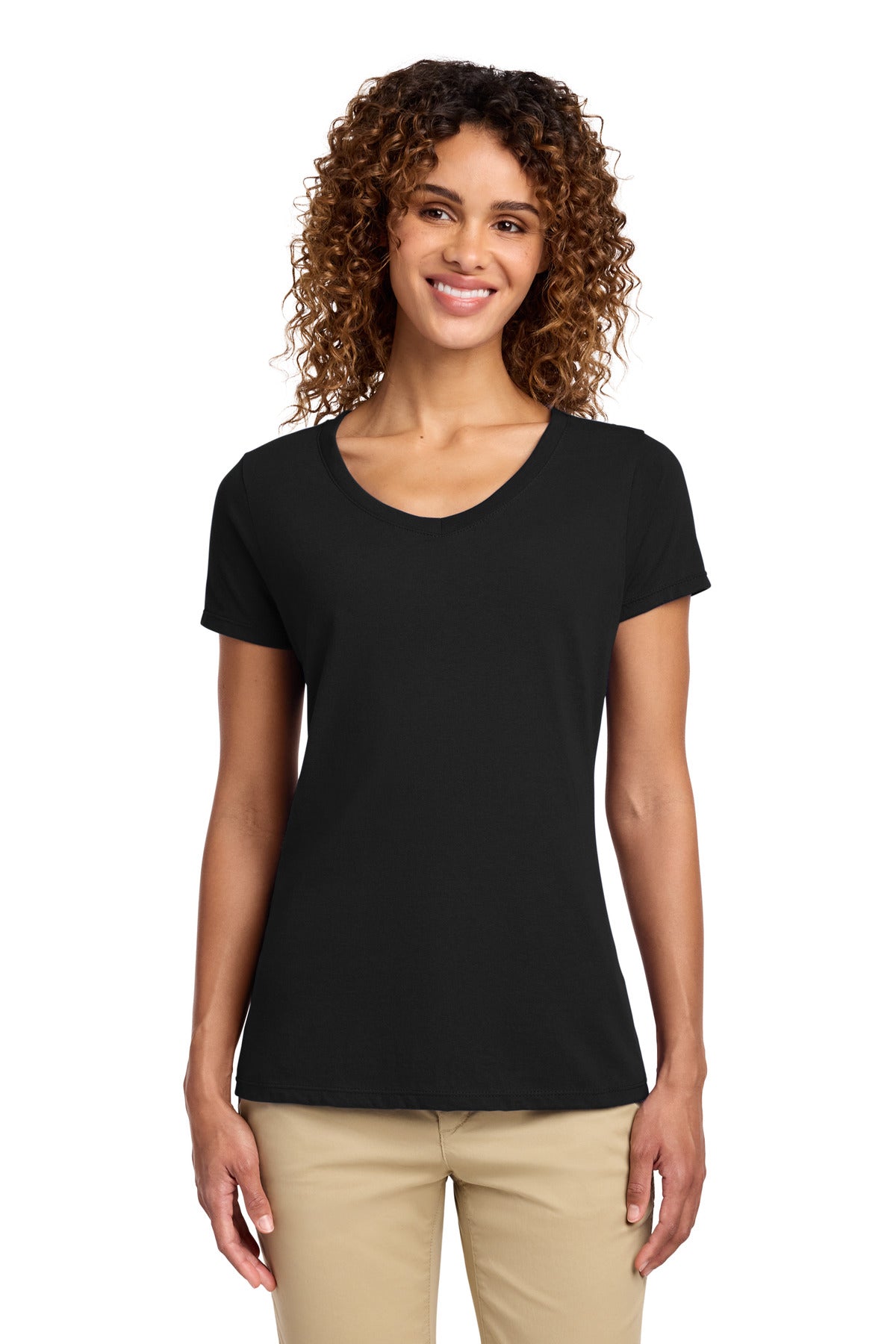Port & Co ®  Women's Fan Favorite V-Neck Tee. LPC450V
