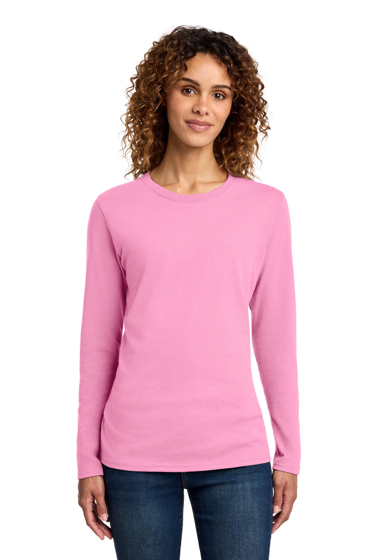 Port & Co ®  Women's Long Sleeve Core Cotton Tee. LPC54LS
