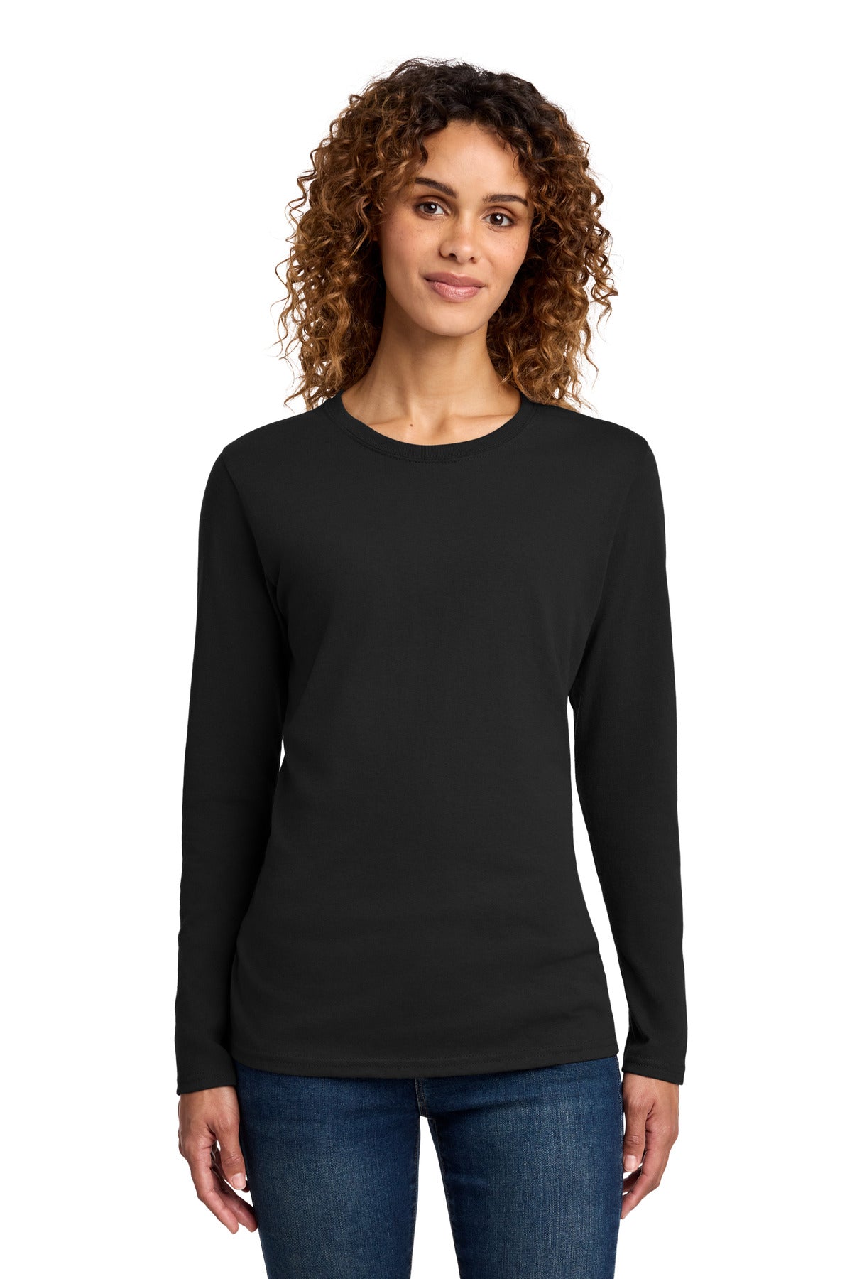 Port & Co ®  Women's Long Sleeve Core Cotton Tee. LPC54LS