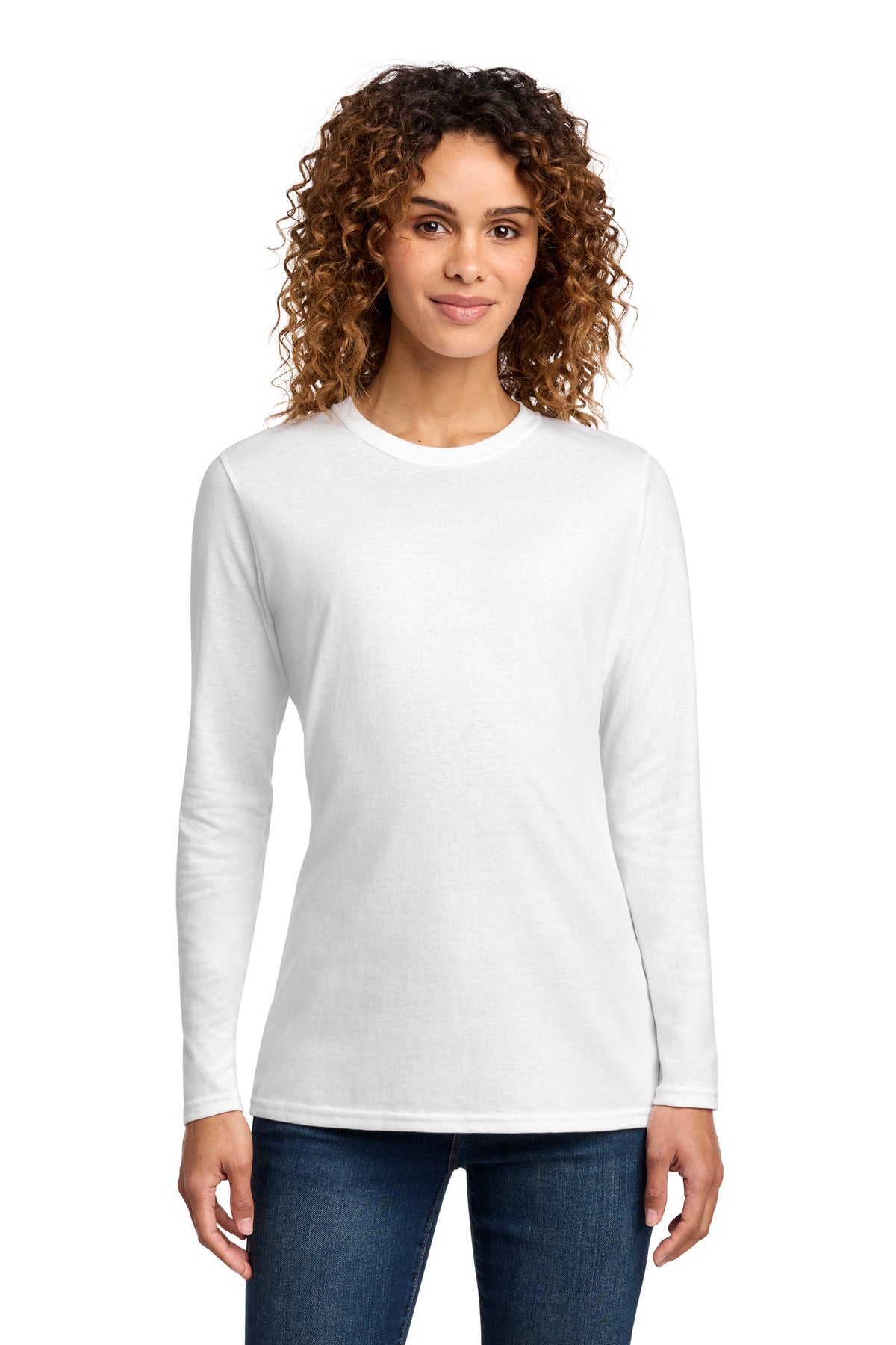 Port & Co ®  Women's Long Sleeve Core Cotton Tee. LPC54LS