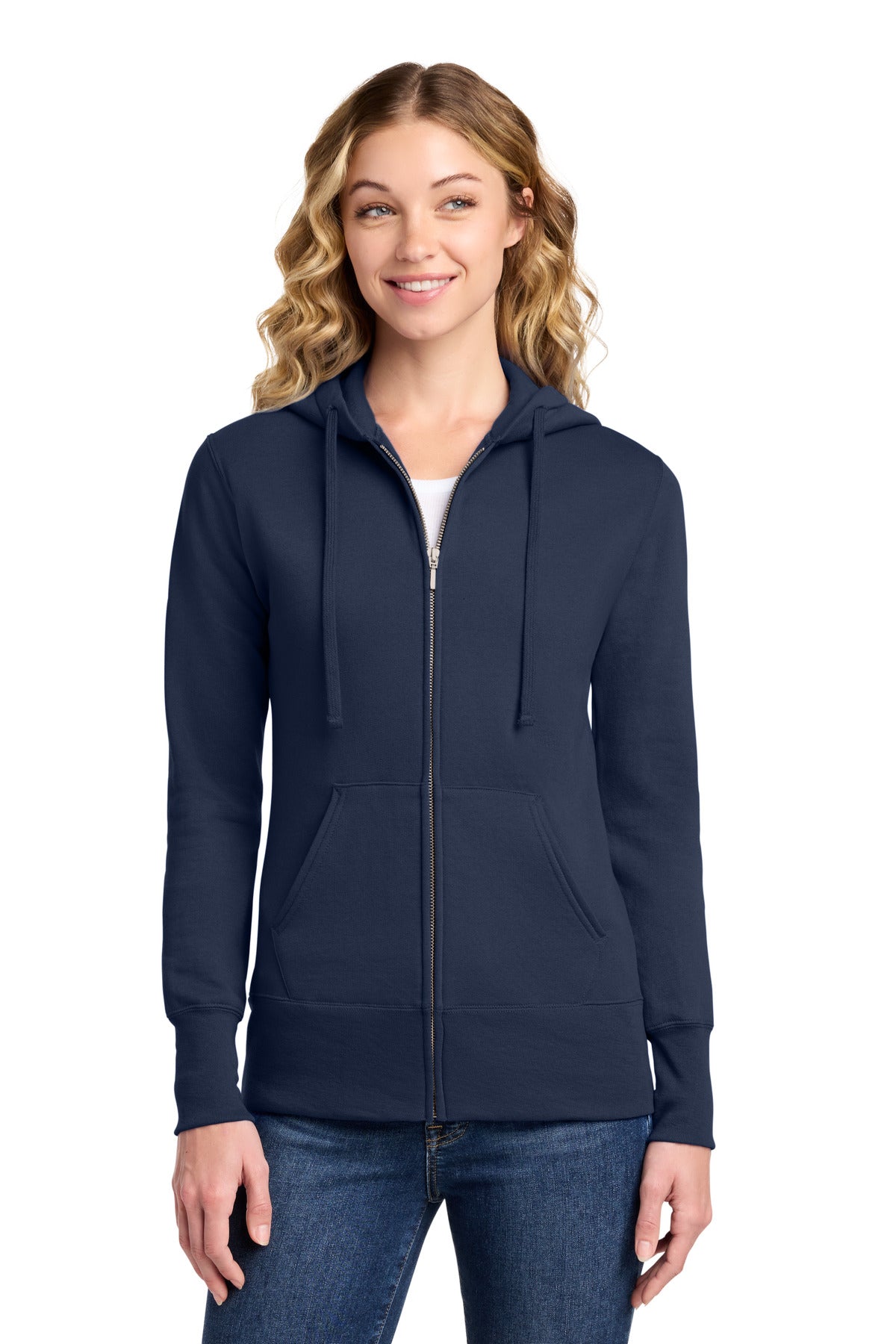 Port & Co ®  Women's Core Fleece Full-Zip Hooded Sweatshirt. LPC78ZH