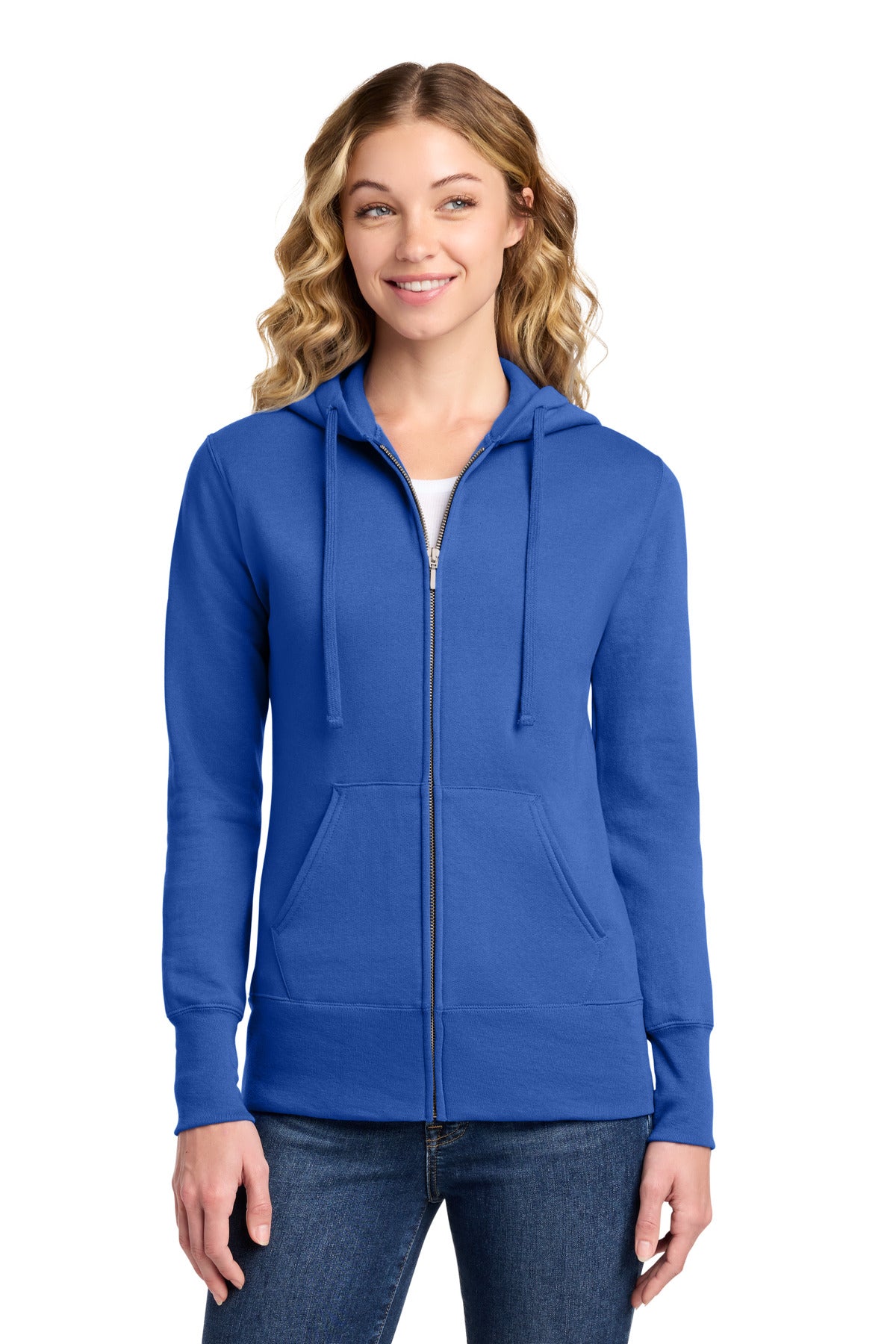 Port & Co ®  Women's Core Fleece Full-Zip Hooded Sweatshirt. LPC78ZH
