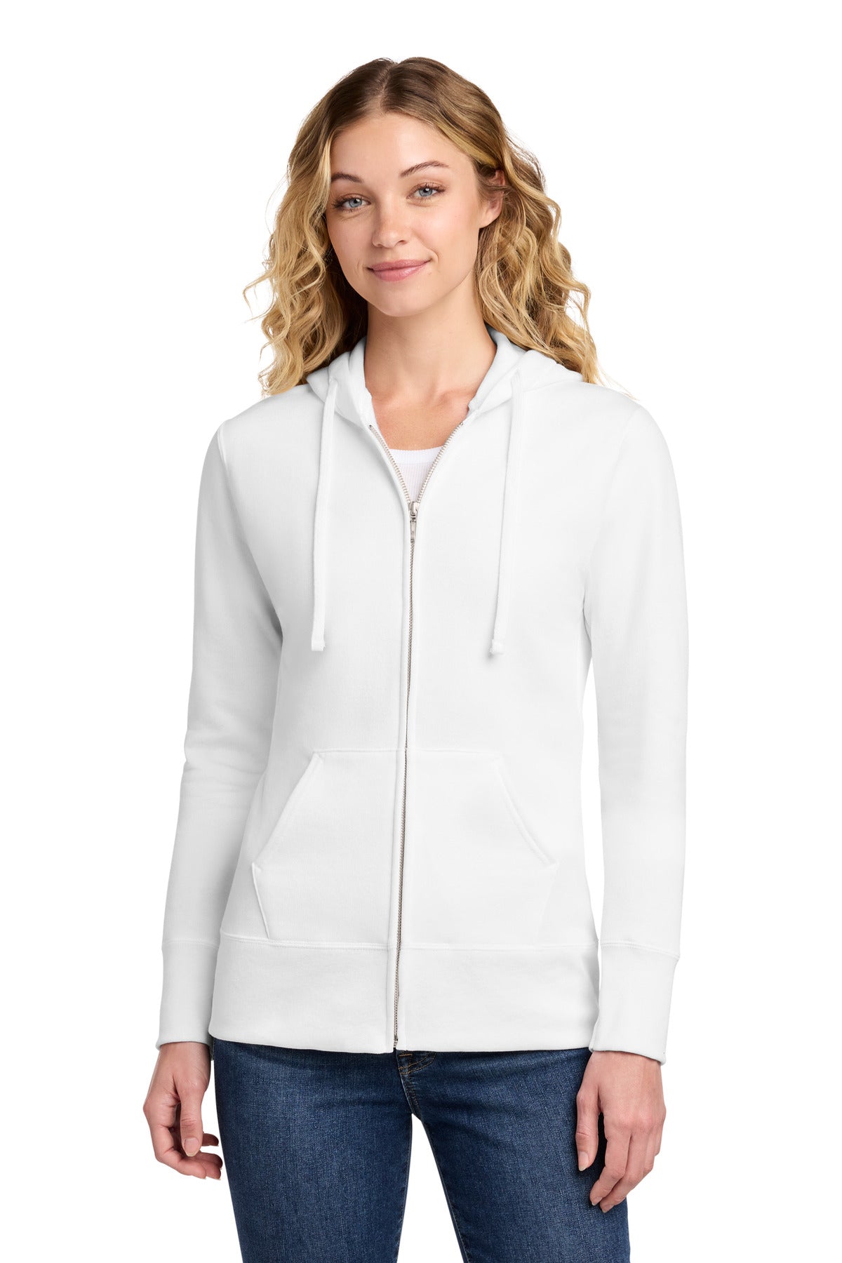Port & Co ®  Women's Core Fleece Full-Zip Hooded Sweatshirt. LPC78ZH