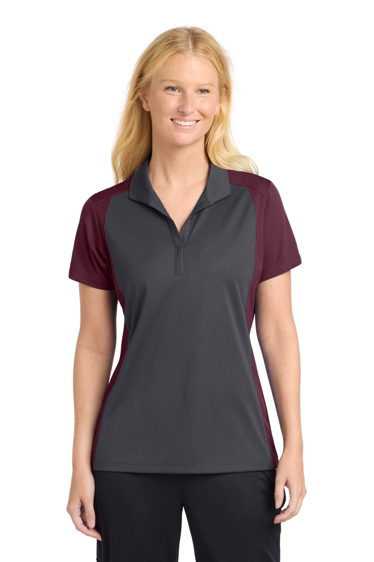 Sport-Tek ®  Women's Colorblock Micropique Sport-Wick ®  Polo. LST652