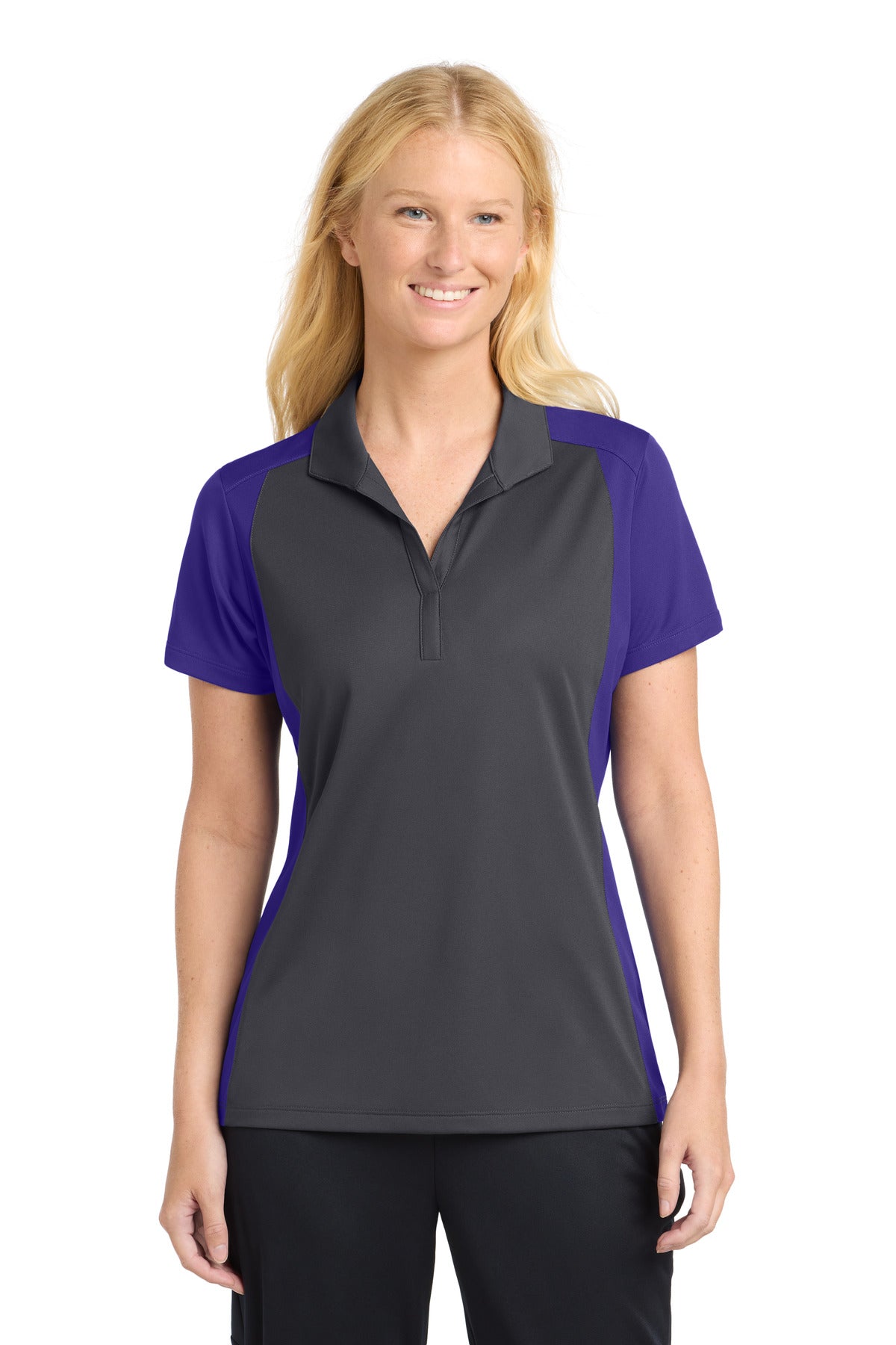 Sport-Tek ®  Women's Colorblock Micropique Sport-Wick ®  Polo. LST652