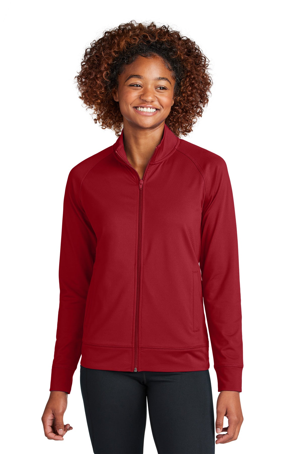 Sport-Tek ®  Women's Sport-Wick ®  Stretch Full-Zip Cadet Jacket LST857