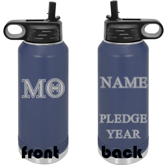 32oz Custom Greek Water Bottle