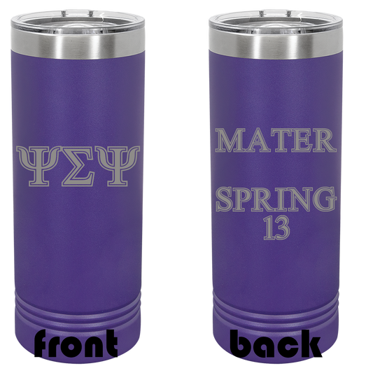 22oz Custom Greek Tumbler