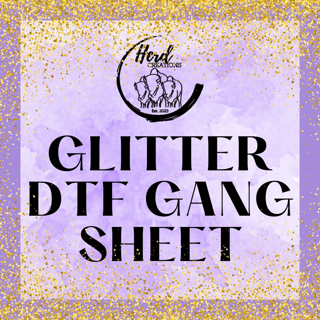 Glitter DTF Gang Sheet