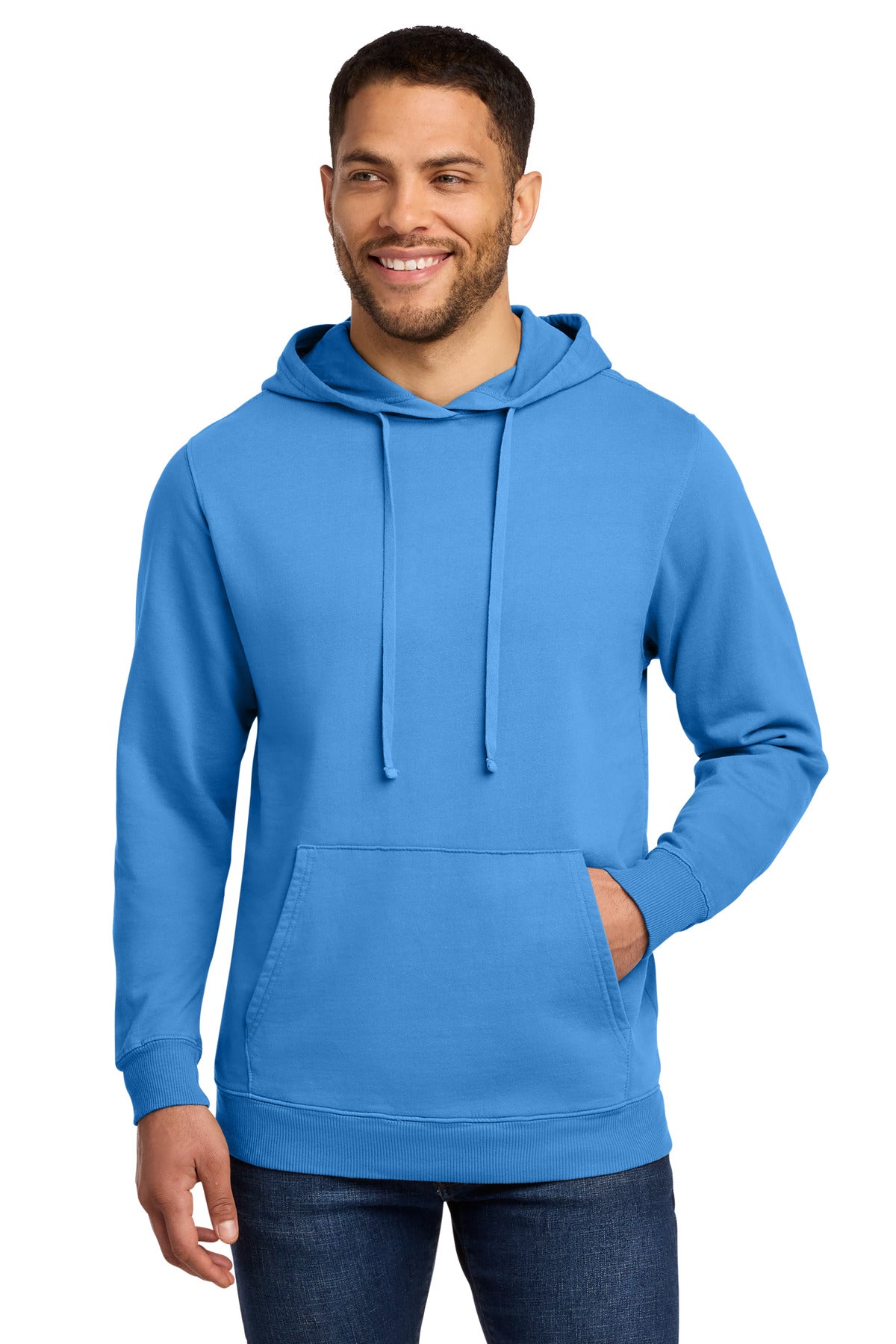 Port & Co ™  Beach Wash ®  Garment-Dyed Pullover Hooded Sweatshirt. PC098H