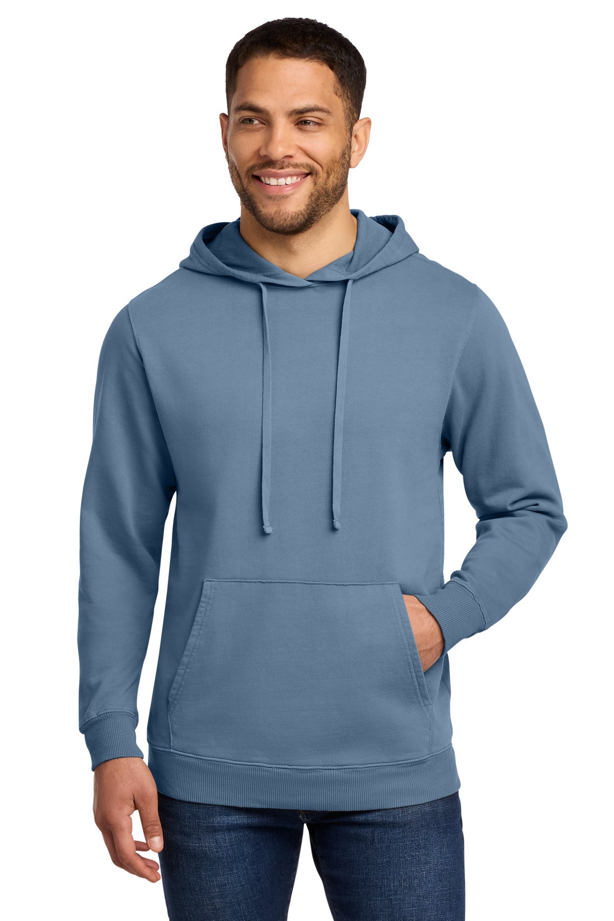 Port & Co ™  Beach Wash ®  Garment-Dyed Pullover Hooded Sweatshirt. PC098H