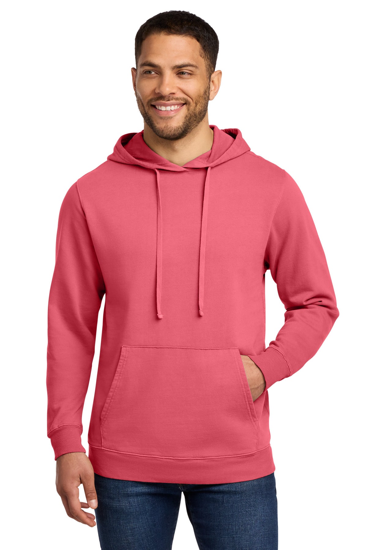 Port & Co ™  Beach Wash ®  Garment-Dyed Pullover Hooded Sweatshirt. PC098H