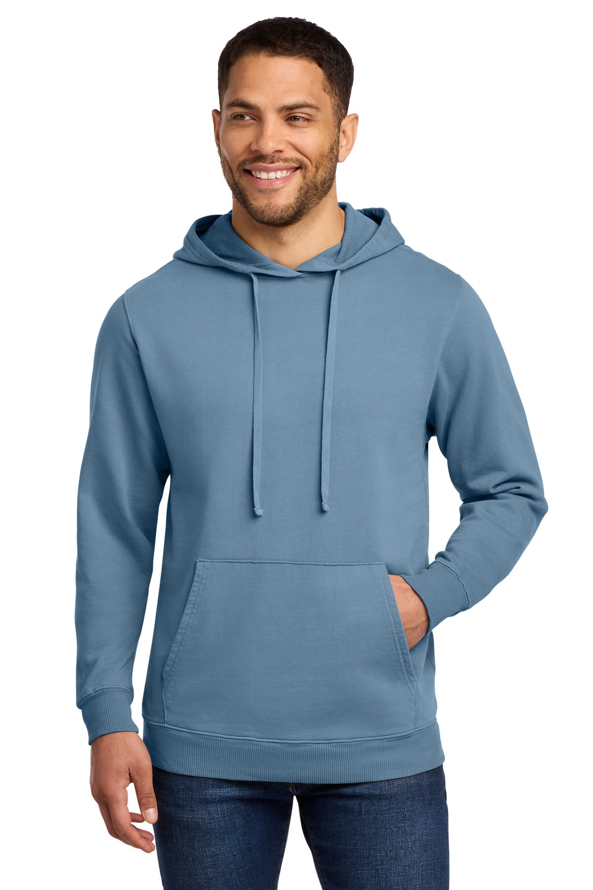 Port & Co ™  Beach Wash ®  Garment-Dyed Pullover Hooded Sweatshirt. PC098H