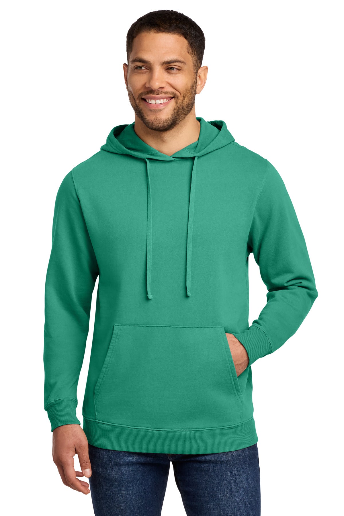Port & Co ™  Beach Wash ®  Garment-Dyed Pullover Hooded Sweatshirt. PC098H
